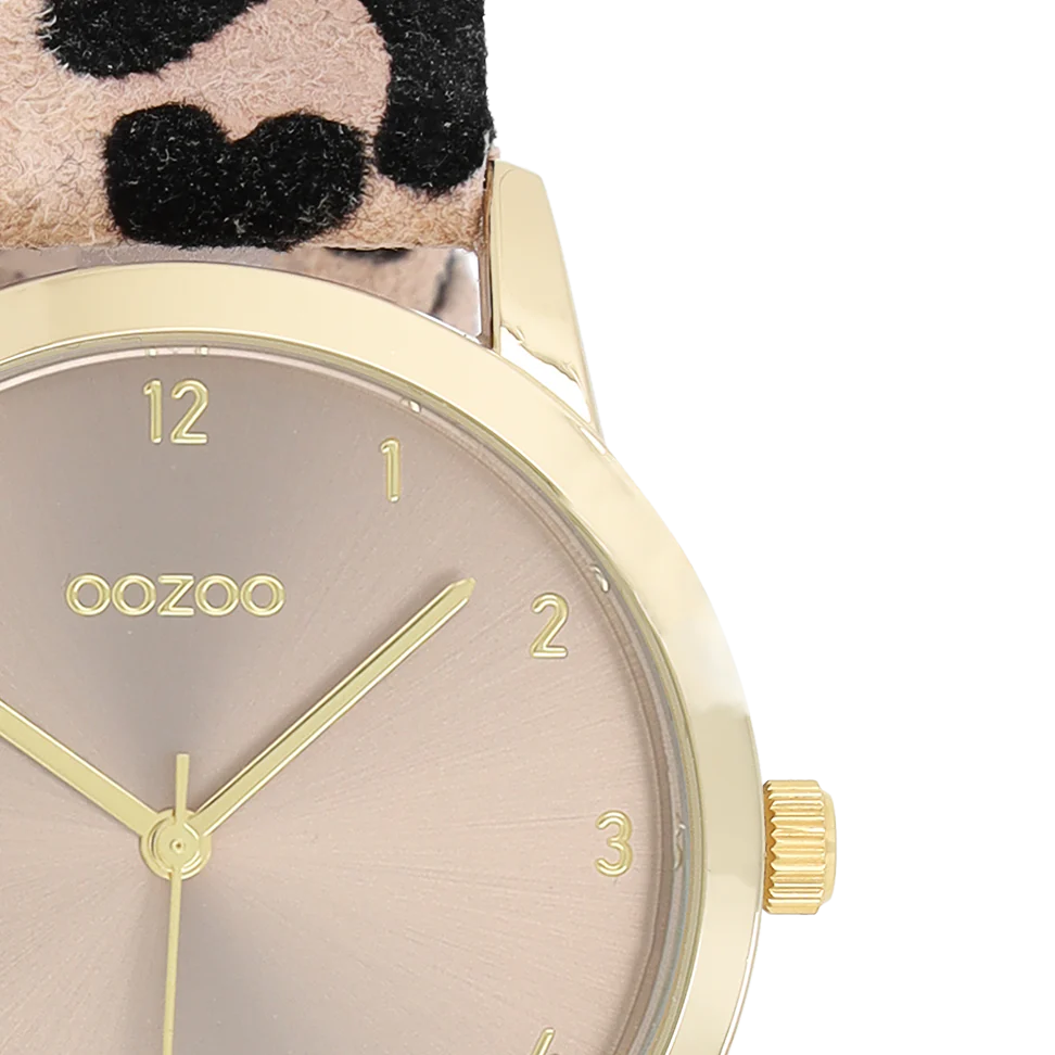 Oozoo Timepieces - Armbanduhr - Leo Damen - gold/taupe 38mm M