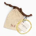 Soï Copenhagen - Armband Petite Yellow Jade Stretch Bracelet 4mm - Well-being