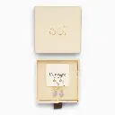 Soï Copenhagen - Ohrringe Ava Aquamarine Huggie Earrings - Courage