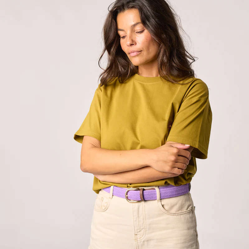 Billybelt - Elastischer Flechtgürtel CF25 purple