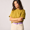 Billybelt - Elastischer Flechtgürtel CF25 purple