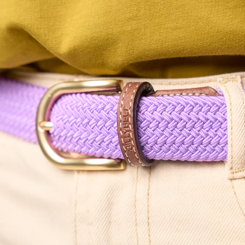 Billybelt - Elastischer Flechtgürtel CF25 purple