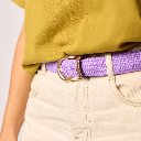 Billybelt - Elastischer Flechtgürtel CF25 purple