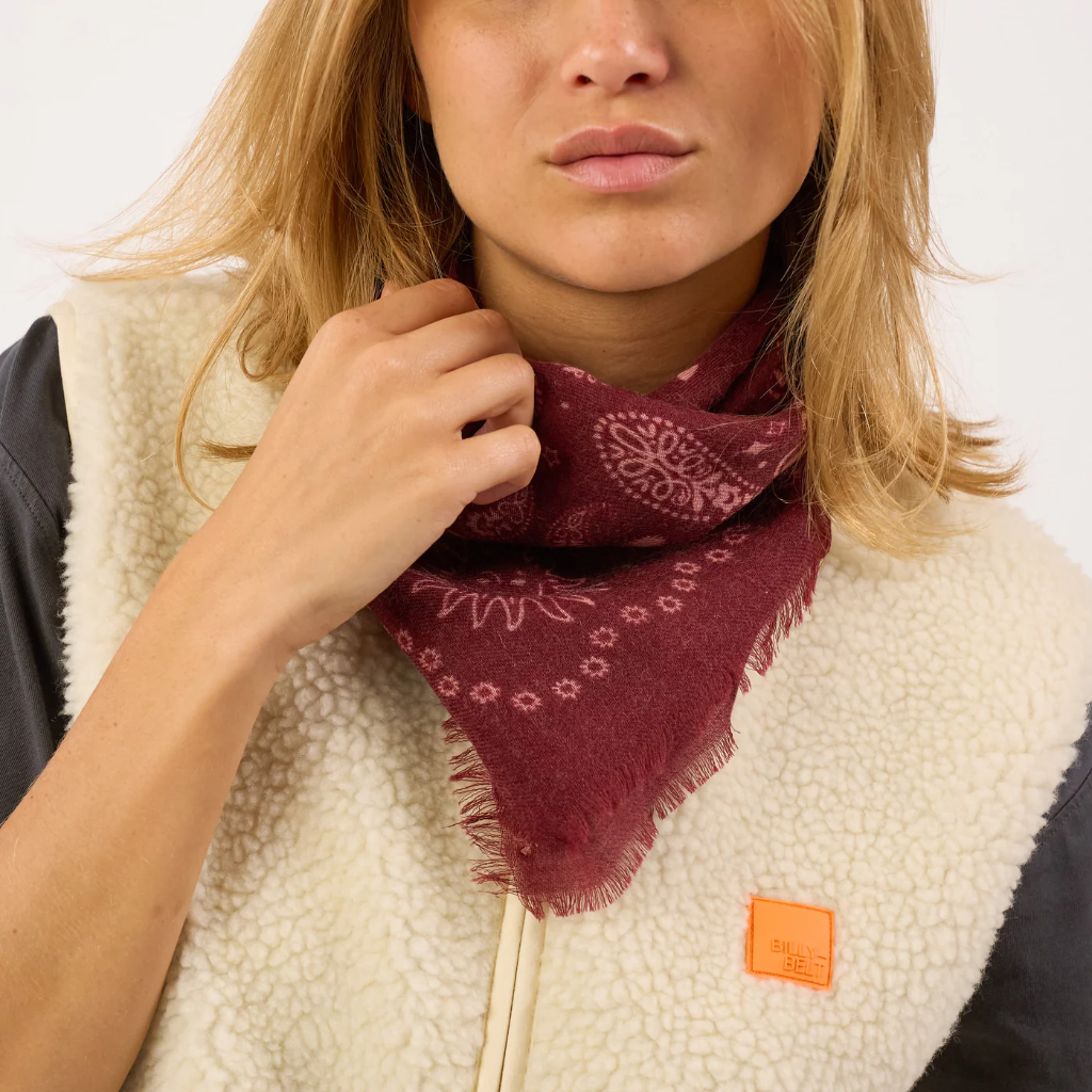 Billybelt - Tuch Bandana femme ALICE - bordeaux - 70x70cm