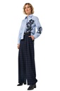 Caroline Biss - CITY-LOOK TROUSERS, ELASTICATED WAIST navy