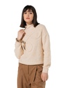 Caroline Biss - COSY, CABLE-KNIT PULLOVER cream