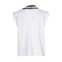 Caroline Biss - COTTON T-SHIRT WITH ATTACHED SCARF white (multi colour)
