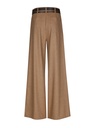 Caroline Biss - ELEGANT TROUSERS WITH DOUBLE BELT, MID WAIST camel