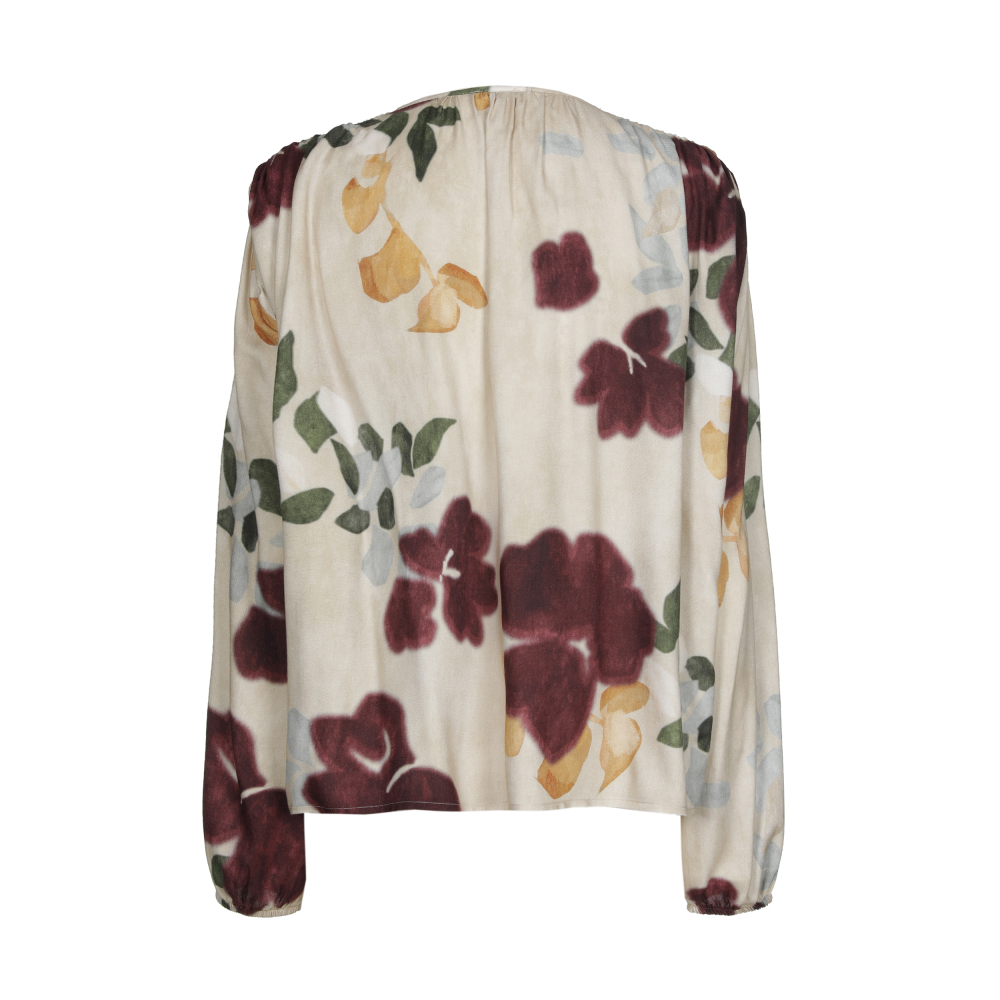 Caroline Biss - FLOWING BLOUSE WITH SHOULDER DETAIL multi colour