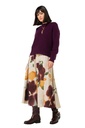 Caroline Biss - FLOWING MIDI-SKIRT multi colour