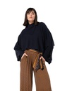 Caroline Biss - LOOSE PONCHO WITH WIDE SLEEVES midnight blue