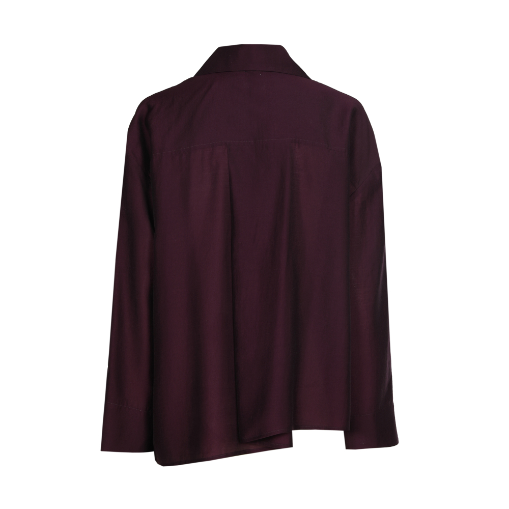 Caroline Biss - LOOSE-FITTING TUNIC BLOUSE plum