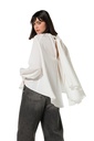 Caroline Biss - LOOSE-FITTING TUNIC WITH REFINED RIBBED TEXTURE AND BACK EFFECT off white