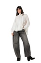 Caroline Biss - LOOSE-FITTING TUNIC WITH REFINED RIBBED TEXTURE AND BACK EFFECT off white