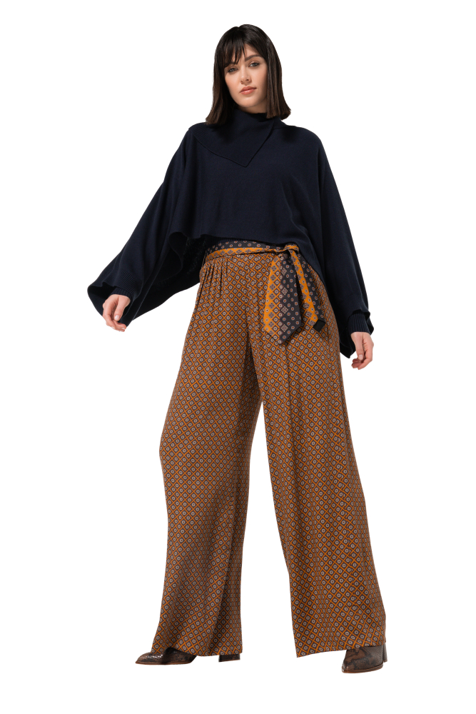 Caroline Biss - RETRO TROUSERS, ELASTICATED WAIST multi colour