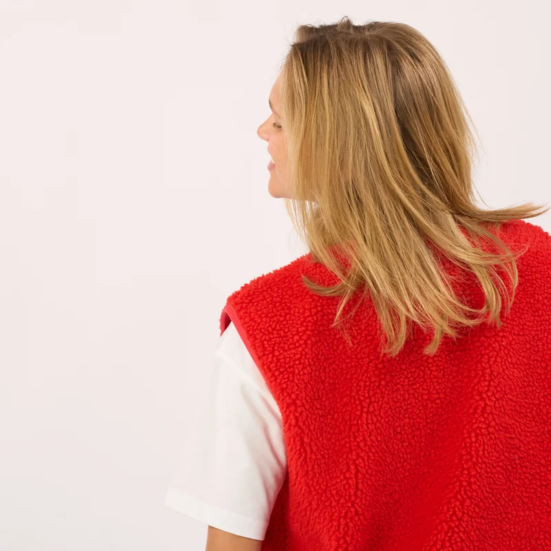 Billybelt - Sherpa Weste ärmellos - Red
