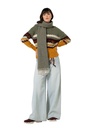 Caroline Biss - Warmer Schal mit Fransen green
