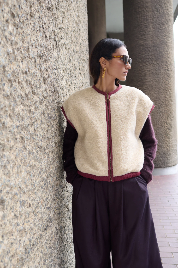 By Bar - Gio Sleeveless Jacket - 325 wine