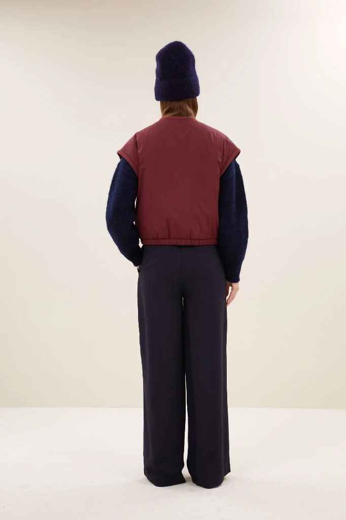 By Bar - Gio Sleeveless Jacket - 325 wine