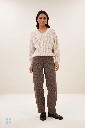By Bar - Lew Cheetah Chocolate Pants - 775 chocolate brown