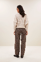 By Bar - Lew Cheetah Chocolate Pants - 775 chocolate brown