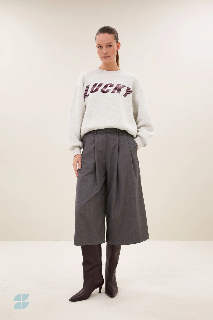 By Bar - Lili Speed Sweater - 815 light grey melee