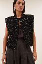 By Bar - Milo Sparkle Gilet - 860 black