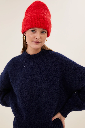 By Bar - Logo Beanie - 283 scarlet red
