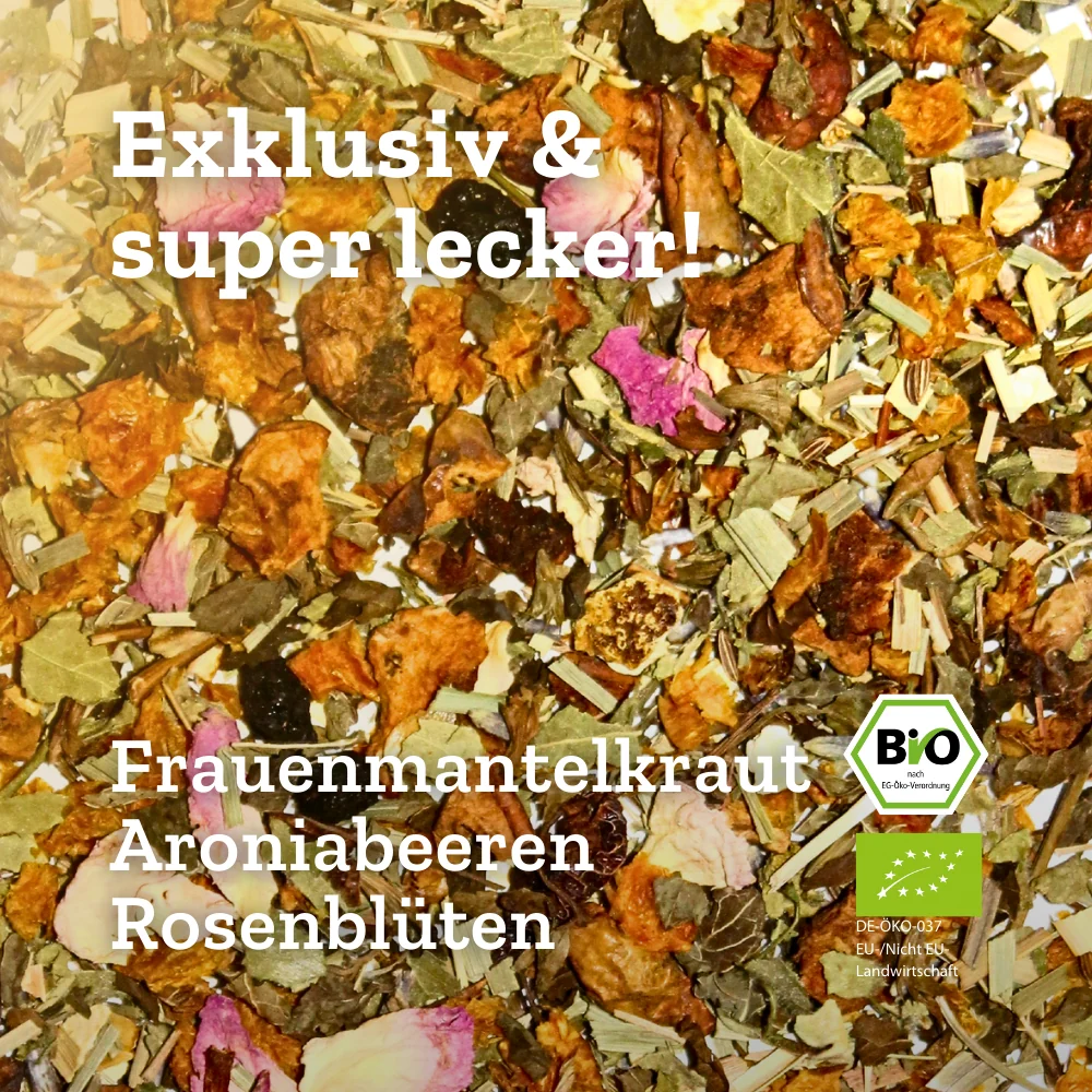 Urban Tea - Baby on board - Bio Kräutertee / Schwangerschaftstee im Violettglas - 40g
