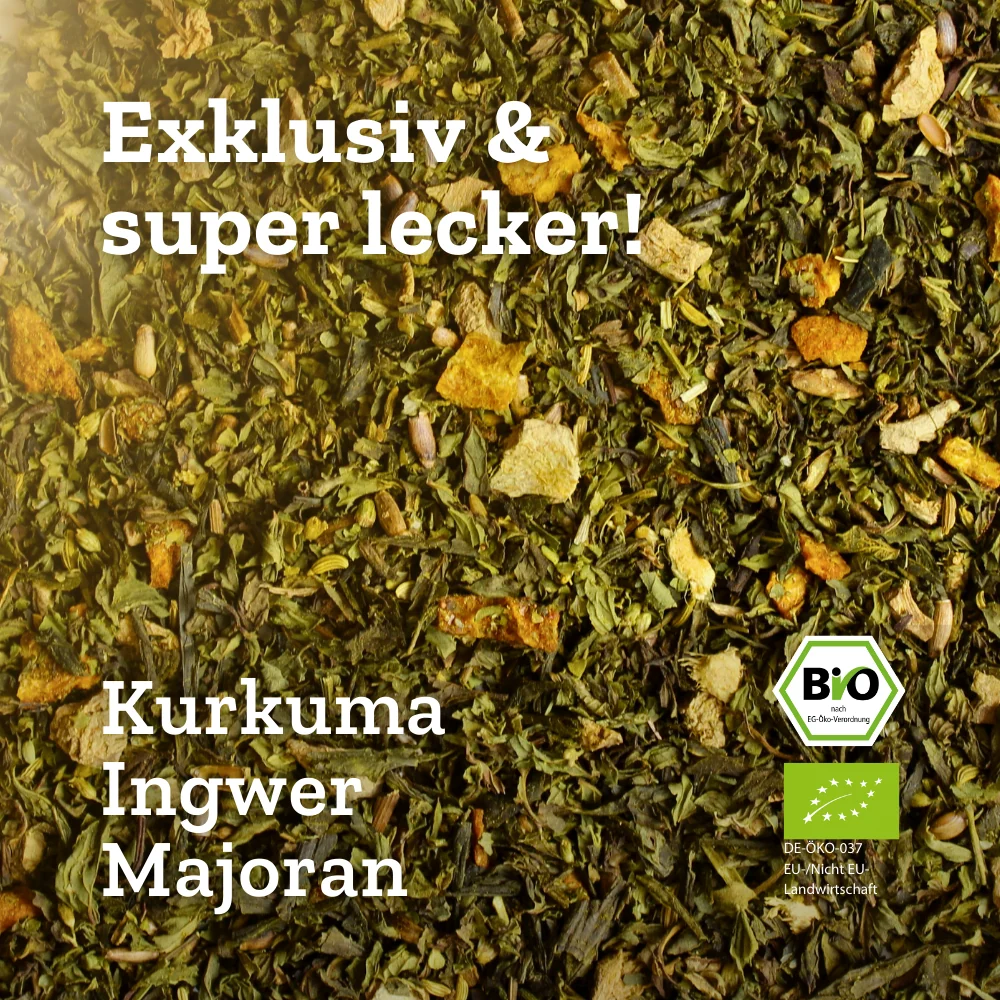 Urban Tea - Hangover Deluxe - Bio Kräuterteemischung im Violettglas - 50g