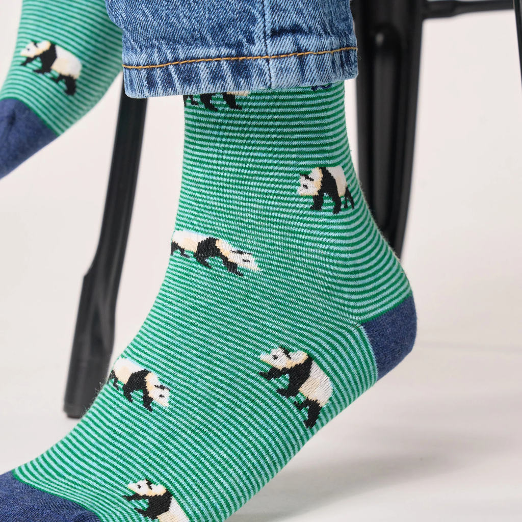Billybelt - Socken Animal pattern socks White Panda