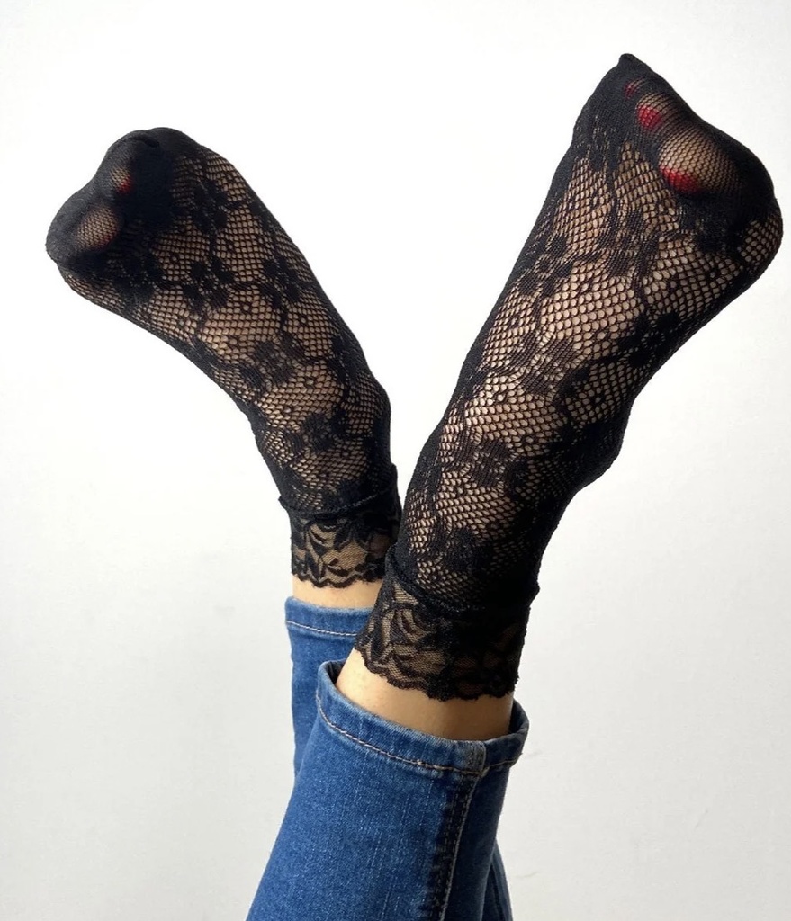 Sockette - Transparente Socken - Audrey - schwarz