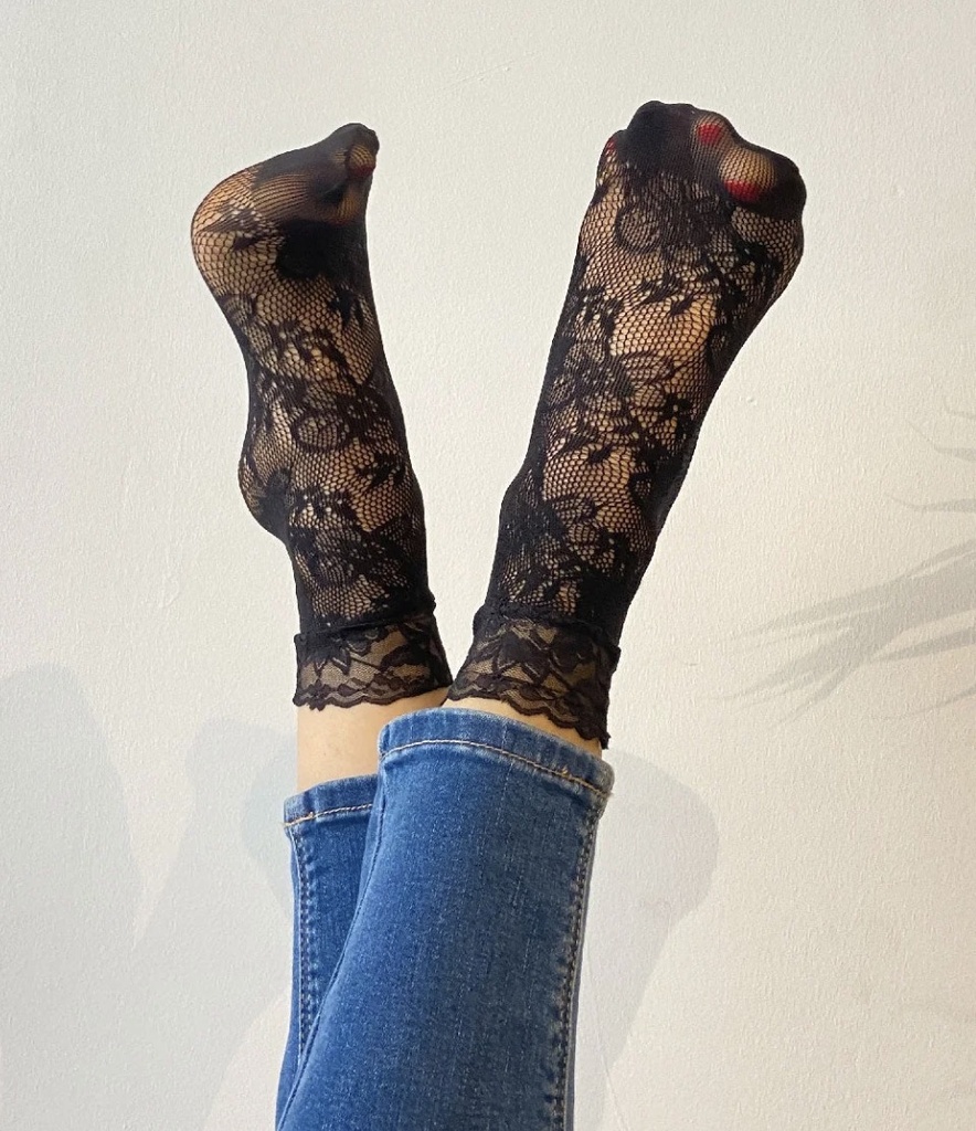 Sockette - Transparente Socken - Audrey - schwarz