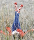 Sockette - Transparente Socken - Maryline - rote Lippen
