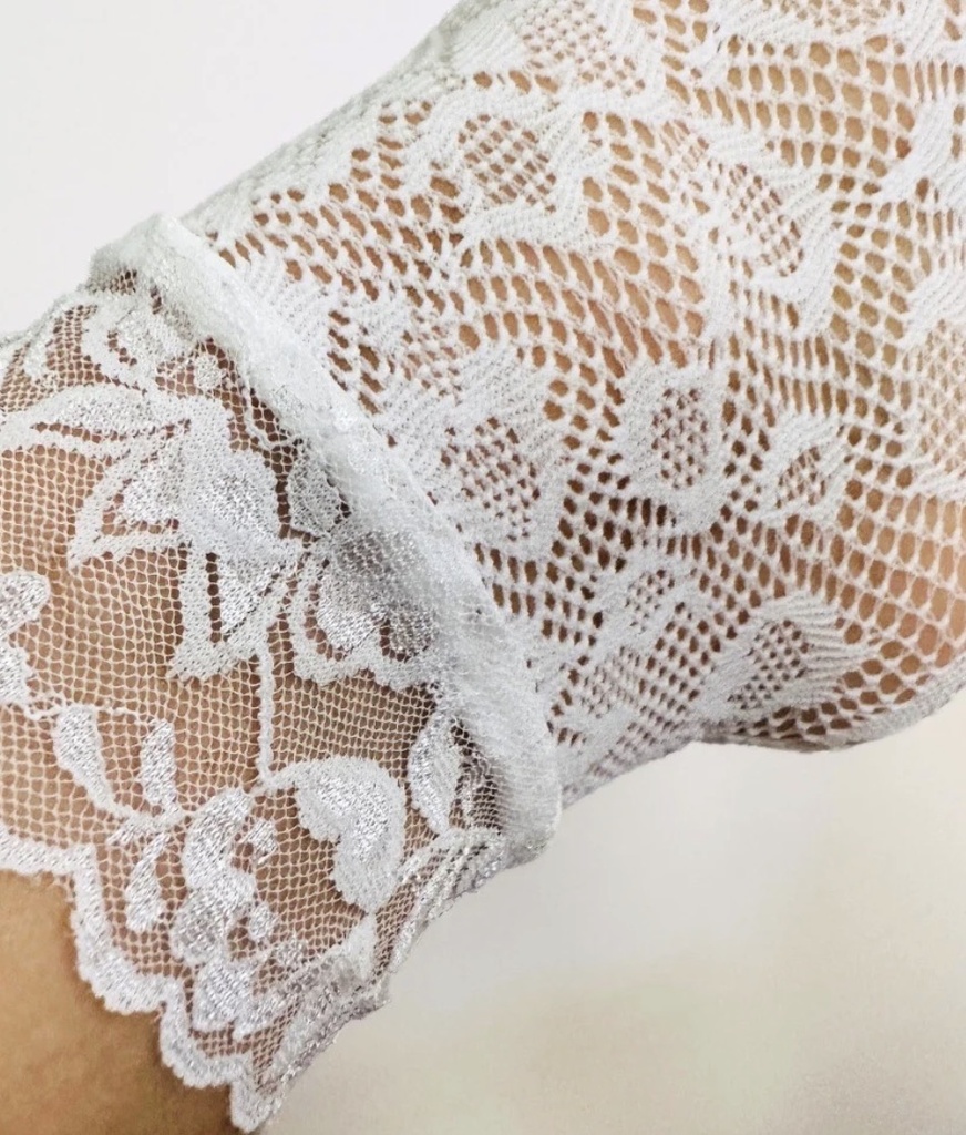 Sockette - Transparente Socken - Nina - weiß