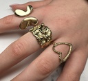 Charmins - R1837 - Chunky ring gold plated