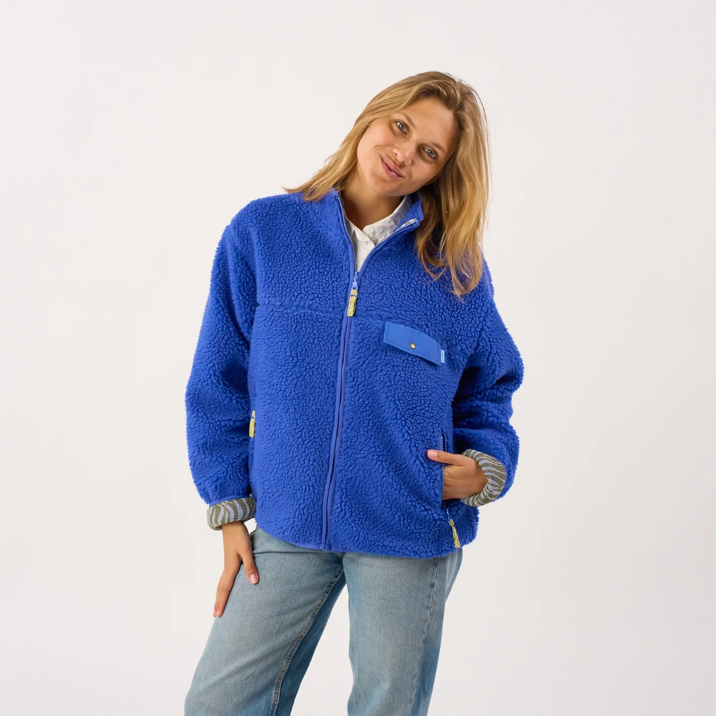 Billybelt - Sherpa Jacke - Electric blue