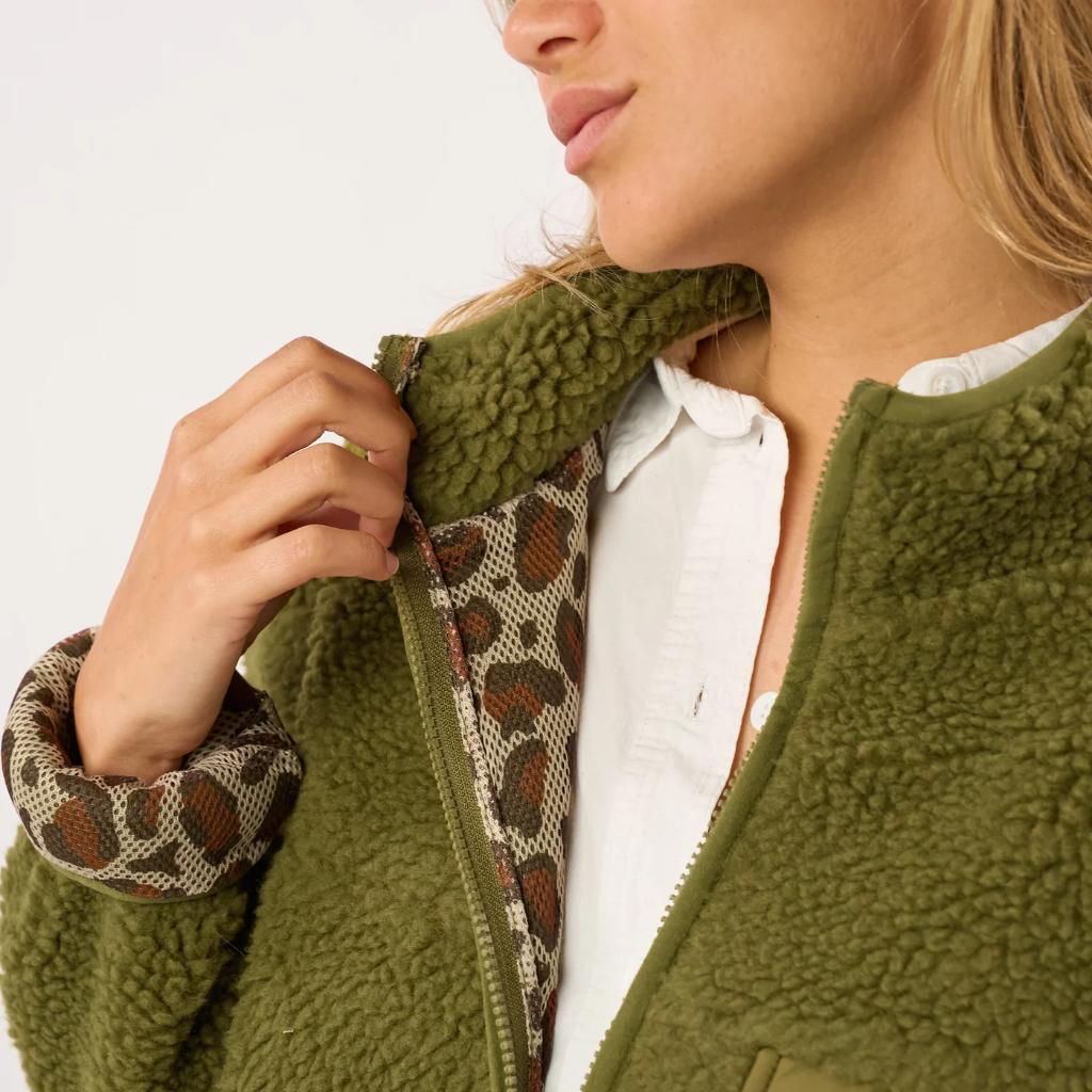 Billybelt - Sherpa Jacke - Olive green