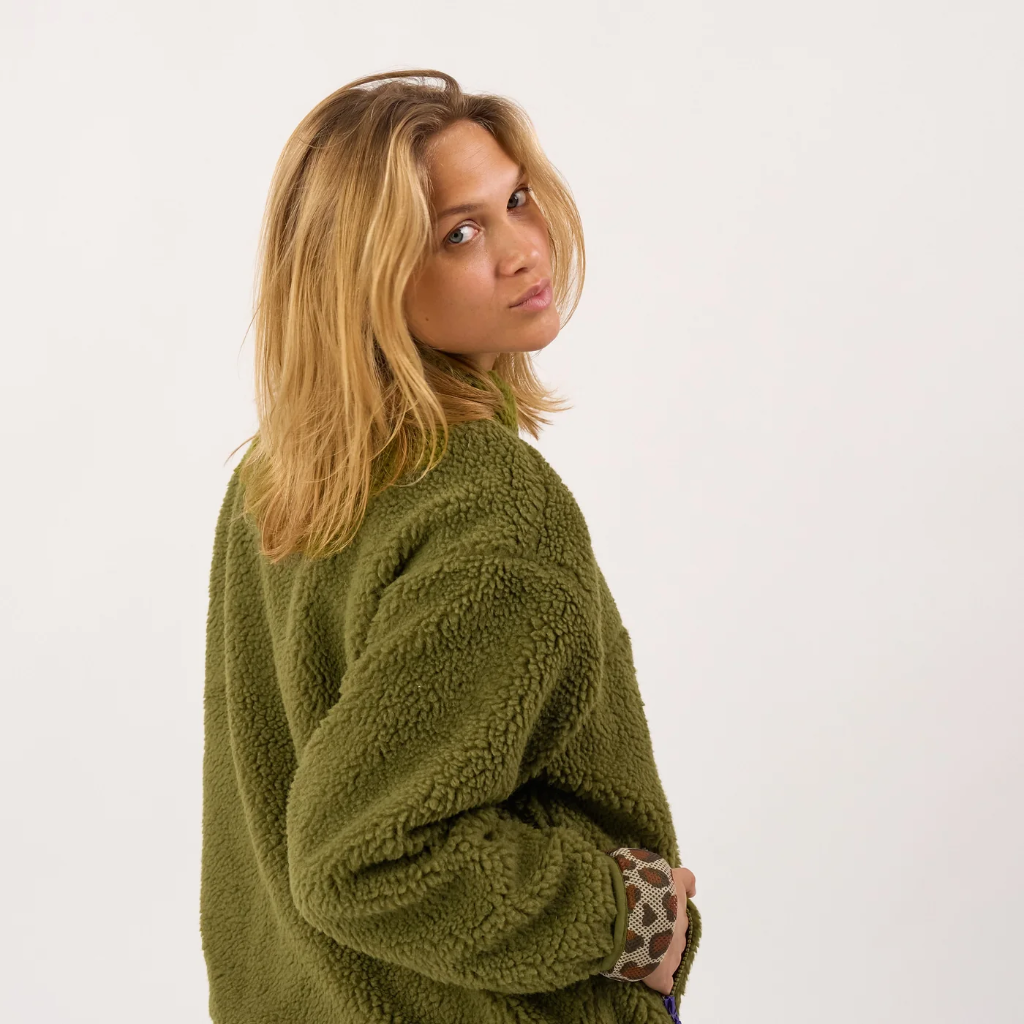 Billybelt - Sherpa Jacke - Olive green