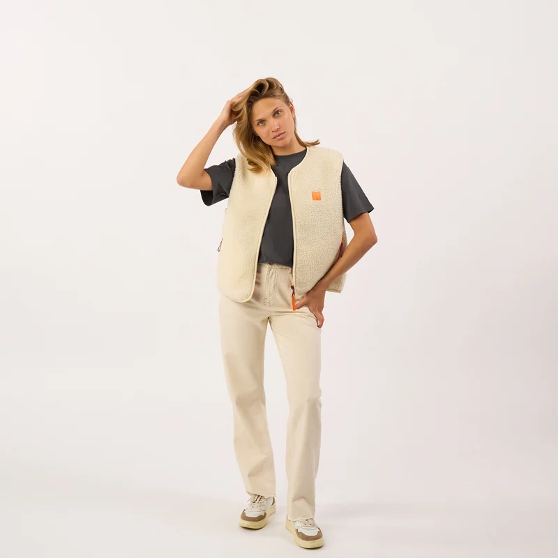 Billybelt - Sherpa Weste ärmellos - Beige