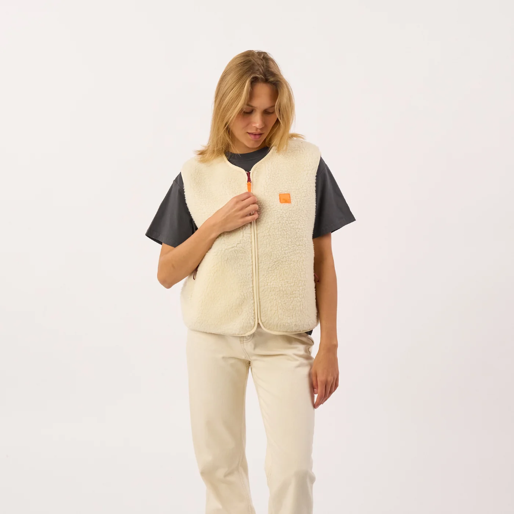 Billybelt - Sherpa Weste ärmellos - Beige