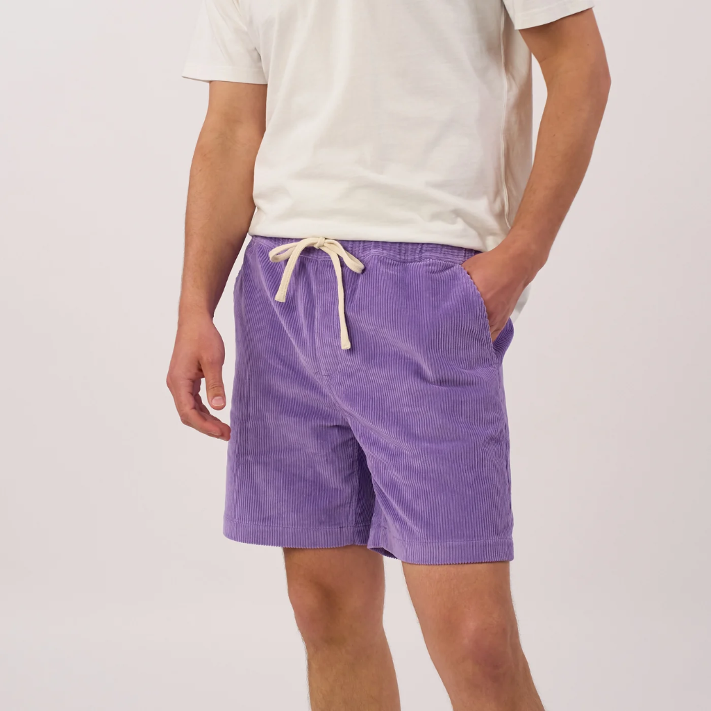 Billybelt - Sommer Shorts Beach Horizon aus Samt - Purple