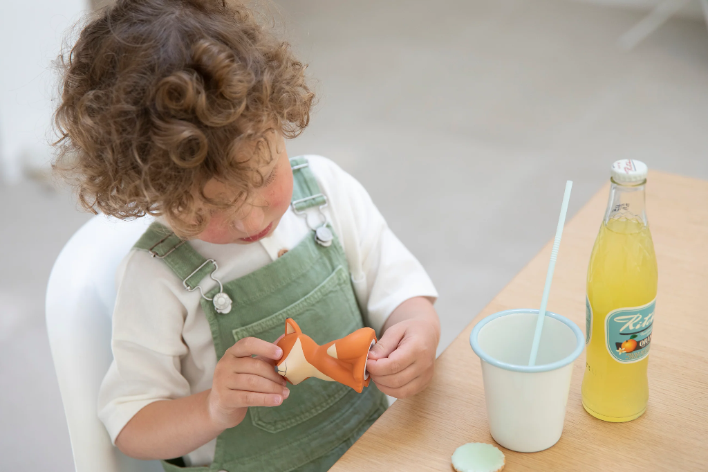 Atelier Pierre Junior - Cesar fox money box small orange - Spardose
