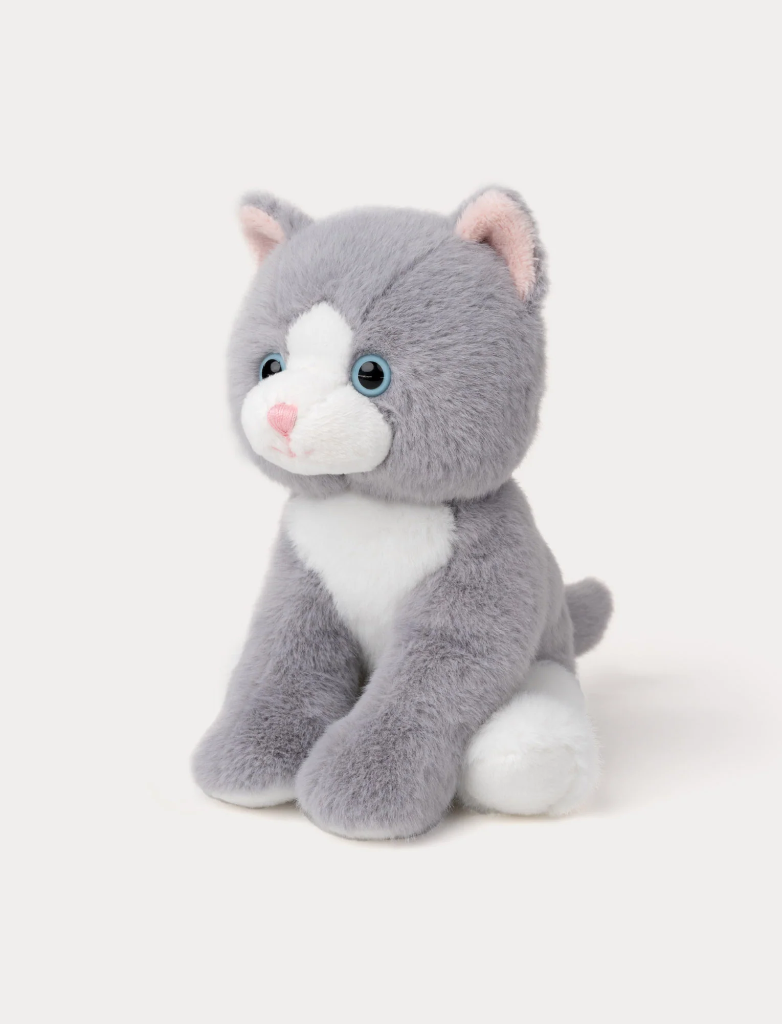 Teddy Kompaniet - Katze - klein (grau)
