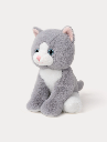 Teddy Kompaniet - Katze - klein (grau)