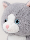 Teddy Kompaniet - Katze - klein (grau)