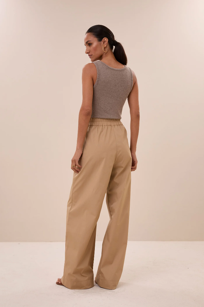 By Bar - Joky Rib Singlet - 730 biscuit