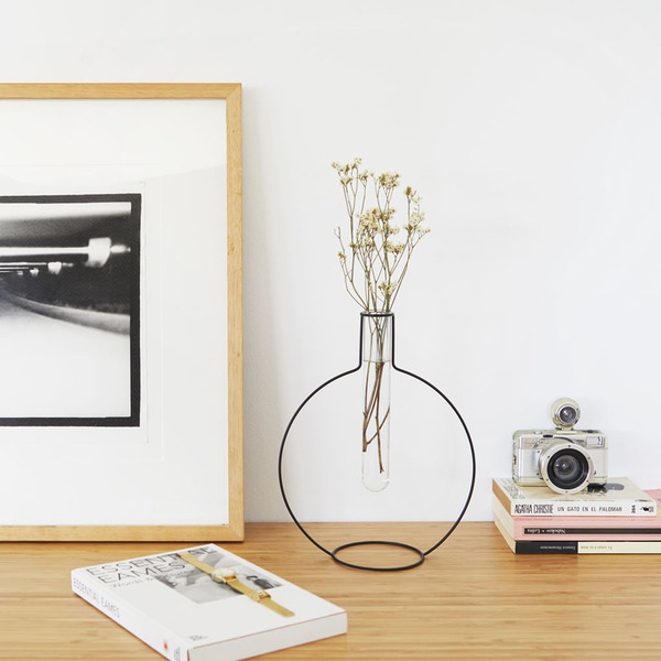Balvi - Vase rund Silhouette XL schwarz 27 cm