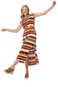 Caroline Biss - STRAIGHT-FITTING COMFORTABLE MIDI DRESS - Multi Color - 1155-39