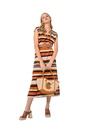 Caroline Biss - STRAIGHT-FITTING COMFORTABLE MIDI DRESS - Multi Color - 1155-39
